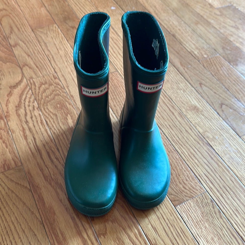 Hunter boots size US 10 UK 9 dark green